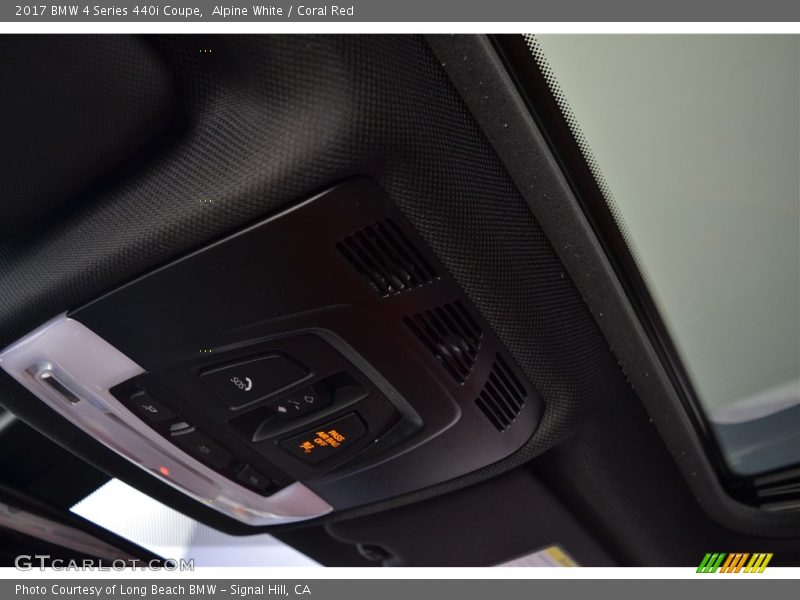 Alpine White / Coral Red 2017 BMW 4 Series 440i Coupe