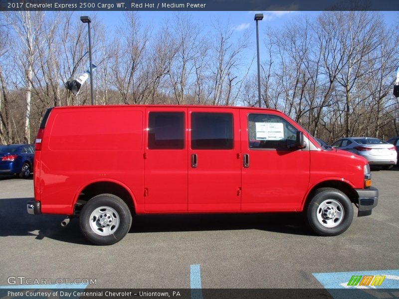 Red Hot / Medium Pewter 2017 Chevrolet Express 2500 Cargo WT
