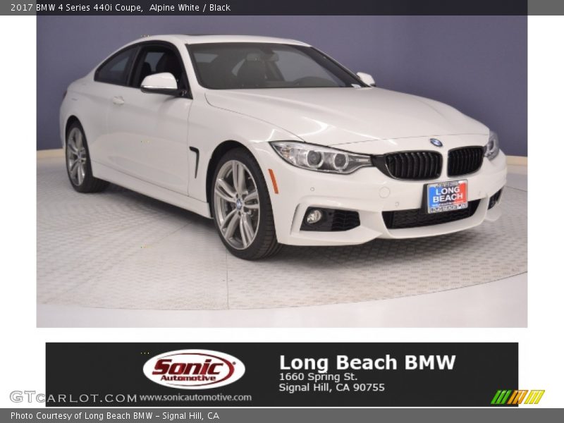 Alpine White / Black 2017 BMW 4 Series 440i Coupe