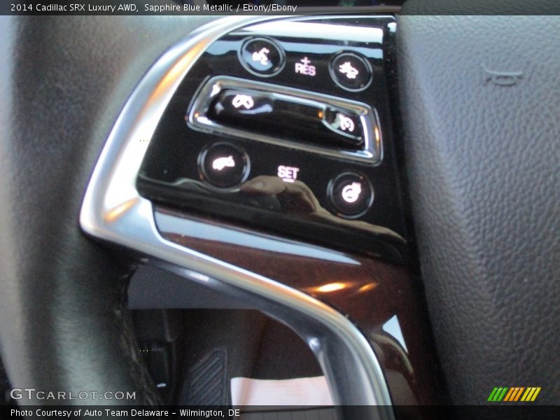 Sapphire Blue Metallic / Ebony/Ebony 2014 Cadillac SRX Luxury AWD