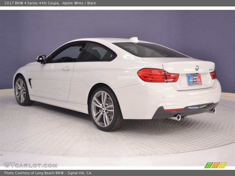 Alpine White / Black 2017 BMW 4 Series 440i Coupe
