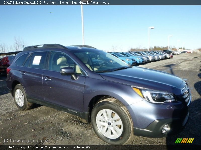 Twilight Blue Metallic / Warm Ivory 2017 Subaru Outback 2.5i Premium