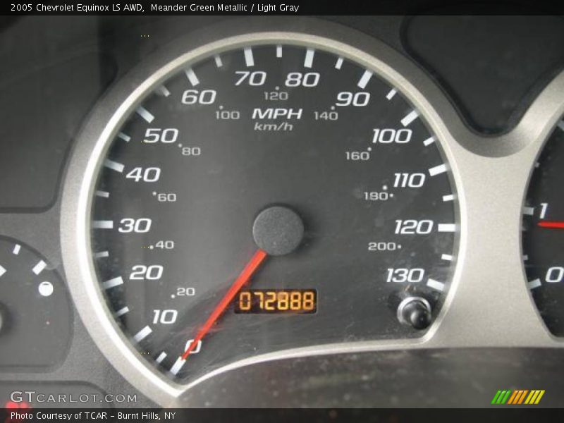 Meander Green Metallic / Light Gray 2005 Chevrolet Equinox LS AWD