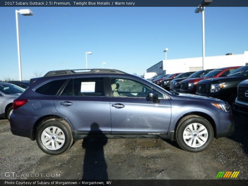 Twilight Blue Metallic / Warm Ivory 2017 Subaru Outback 2.5i Premium