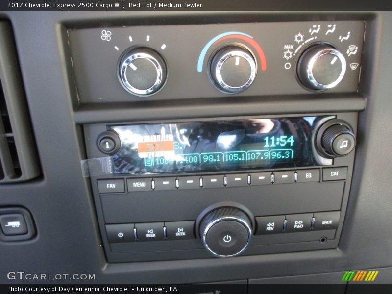 Red Hot / Medium Pewter 2017 Chevrolet Express 2500 Cargo WT