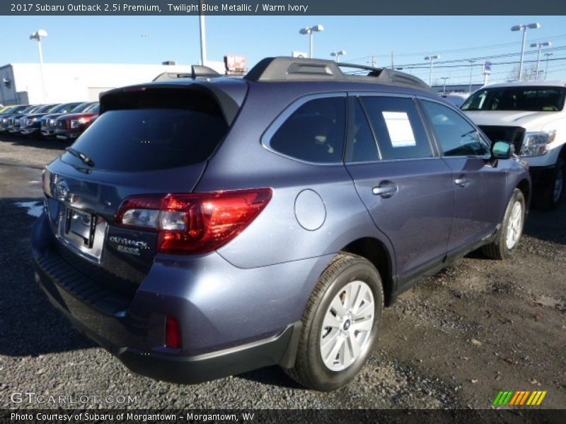 Twilight Blue Metallic / Warm Ivory 2017 Subaru Outback 2.5i Premium