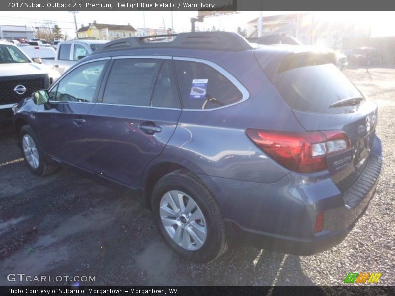 Twilight Blue Metallic / Warm Ivory 2017 Subaru Outback 2.5i Premium