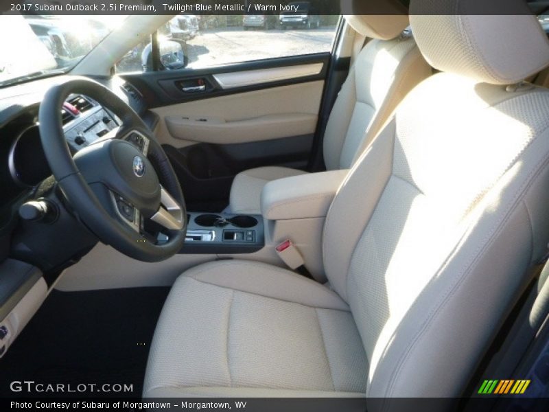 Twilight Blue Metallic / Warm Ivory 2017 Subaru Outback 2.5i Premium