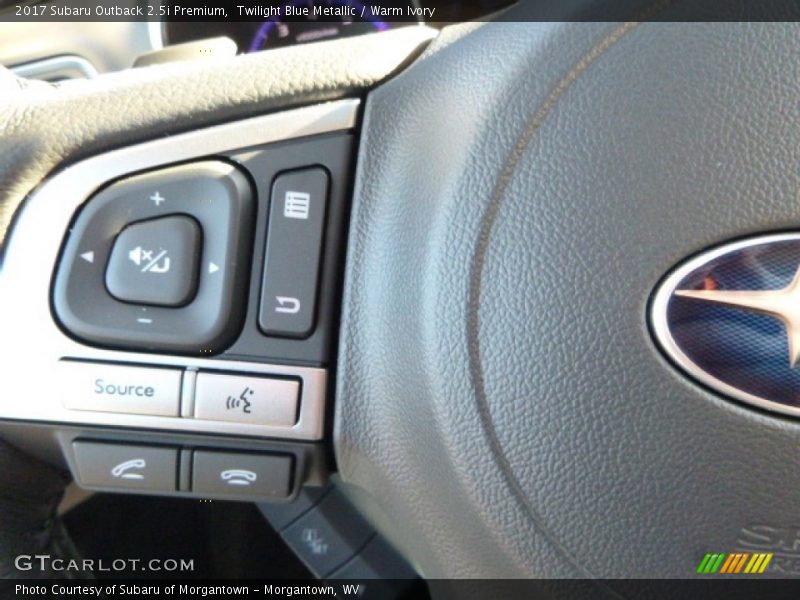 Twilight Blue Metallic / Warm Ivory 2017 Subaru Outback 2.5i Premium