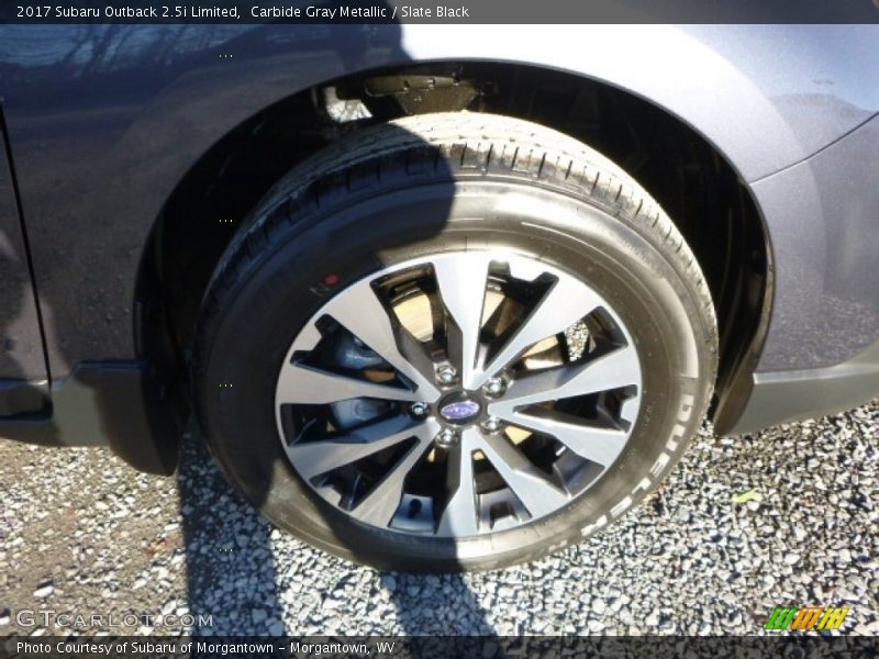 Carbide Gray Metallic / Slate Black 2017 Subaru Outback 2.5i Limited