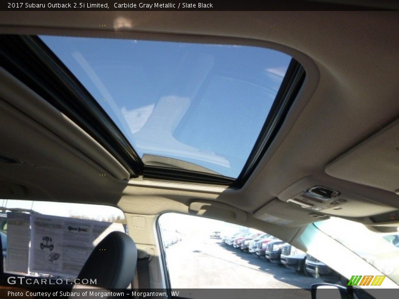 Carbide Gray Metallic / Slate Black 2017 Subaru Outback 2.5i Limited