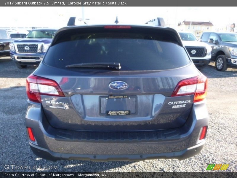 Carbide Gray Metallic / Slate Black 2017 Subaru Outback 2.5i Limited