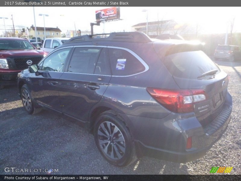 Carbide Gray Metallic / Slate Black 2017 Subaru Outback 2.5i Limited