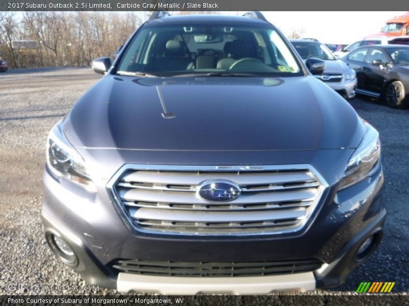 Carbide Gray Metallic / Slate Black 2017 Subaru Outback 2.5i Limited