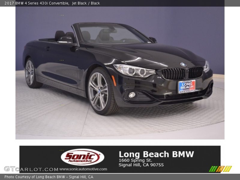 Jet Black / Black 2017 BMW 4 Series 430i Convertible