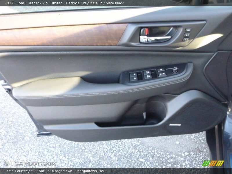 Carbide Gray Metallic / Slate Black 2017 Subaru Outback 2.5i Limited