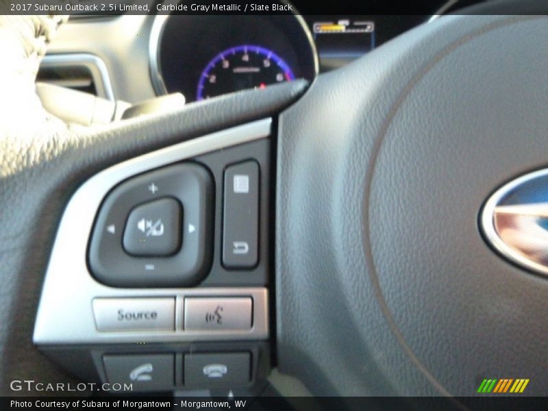 Carbide Gray Metallic / Slate Black 2017 Subaru Outback 2.5i Limited