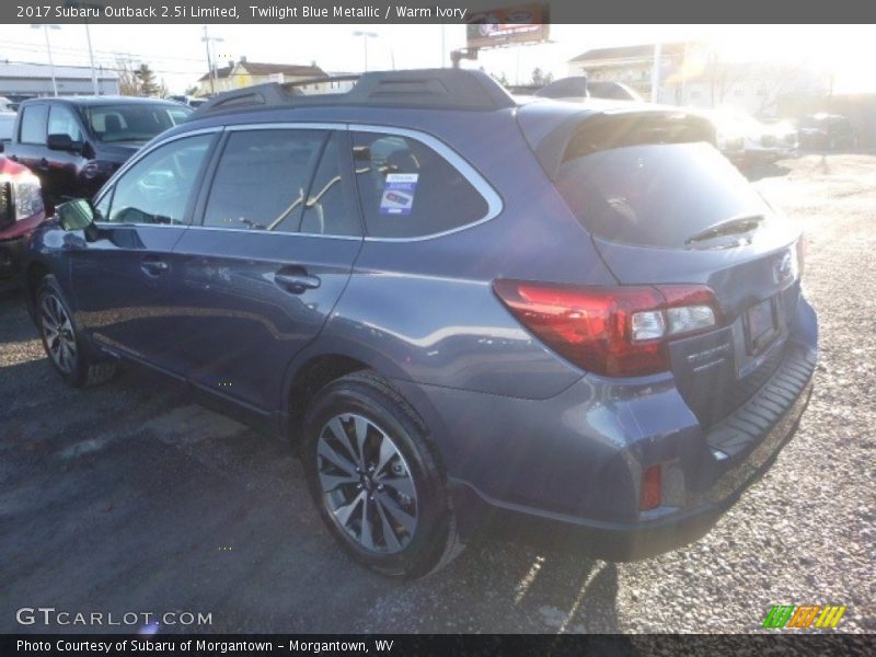 Twilight Blue Metallic / Warm Ivory 2017 Subaru Outback 2.5i Limited