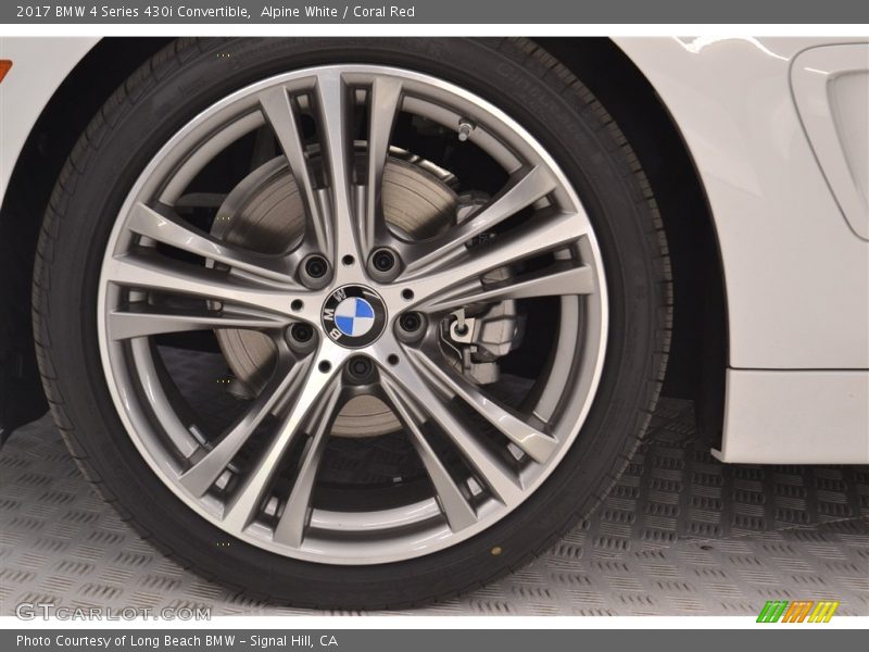 Alpine White / Coral Red 2017 BMW 4 Series 430i Convertible