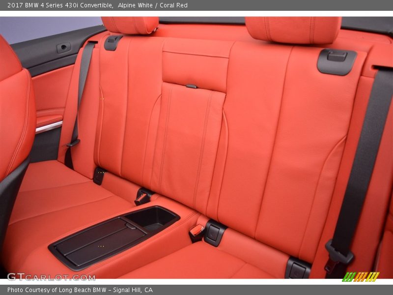 Alpine White / Coral Red 2017 BMW 4 Series 430i Convertible