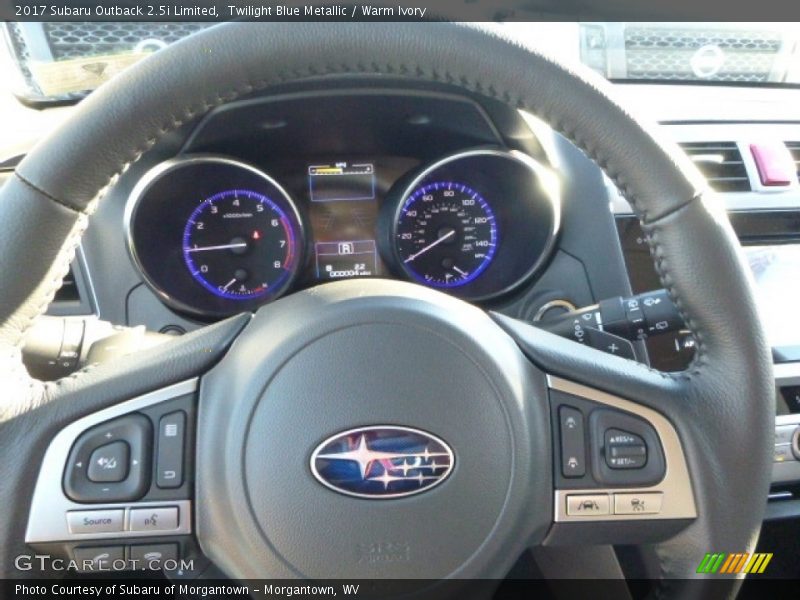 Twilight Blue Metallic / Warm Ivory 2017 Subaru Outback 2.5i Limited