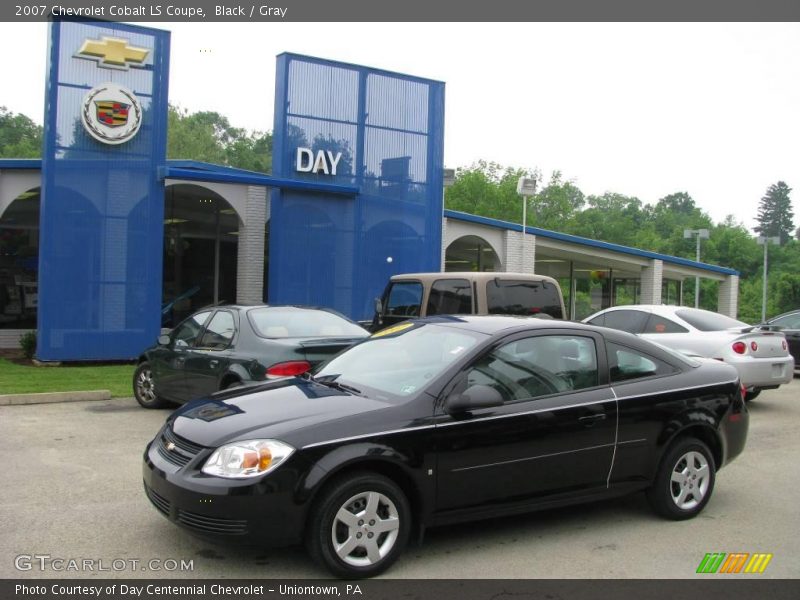 Black / Gray 2007 Chevrolet Cobalt LS Coupe