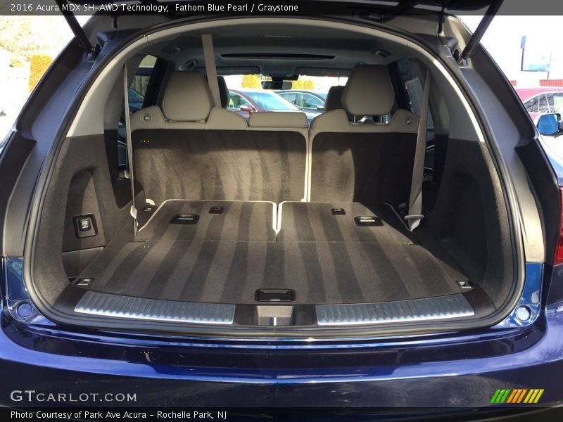 Fathom Blue Pearl / Graystone 2016 Acura MDX SH-AWD Technology