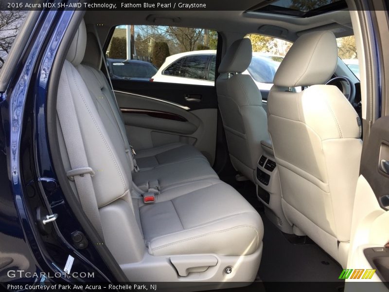 Fathom Blue Pearl / Graystone 2016 Acura MDX SH-AWD Technology