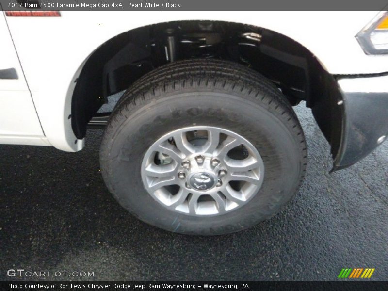 Pearl White / Black 2017 Ram 2500 Laramie Mega Cab 4x4