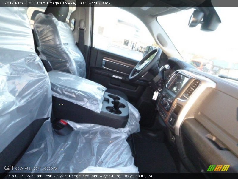 Pearl White / Black 2017 Ram 2500 Laramie Mega Cab 4x4