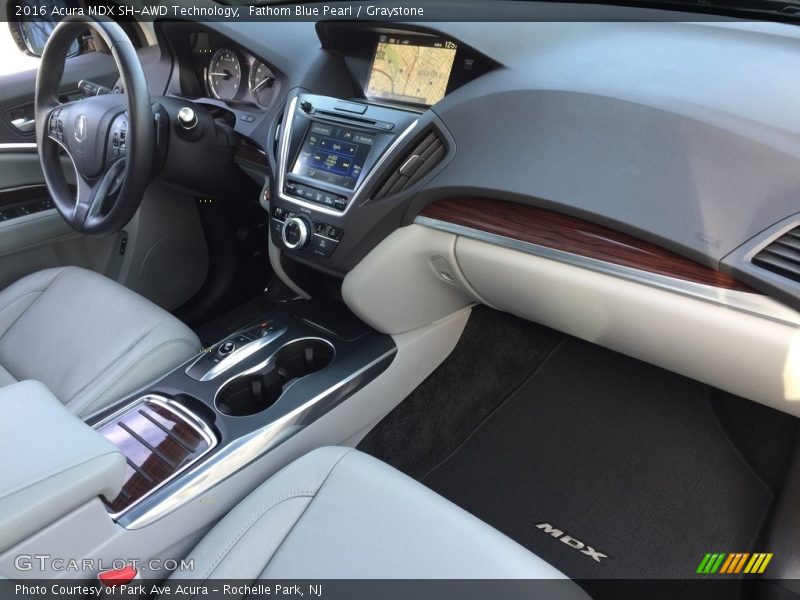 Fathom Blue Pearl / Graystone 2016 Acura MDX SH-AWD Technology