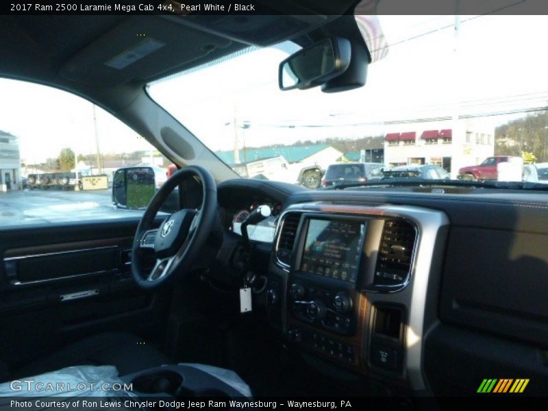 Pearl White / Black 2017 Ram 2500 Laramie Mega Cab 4x4