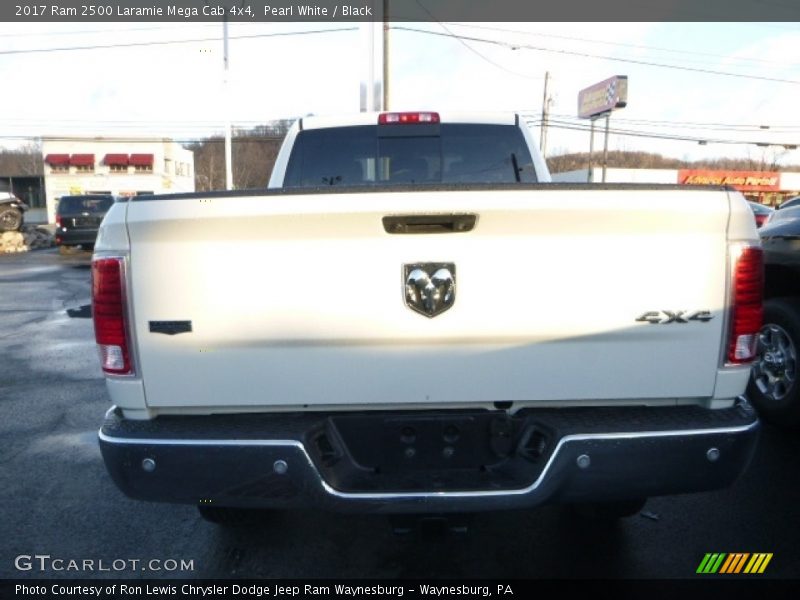Pearl White / Black 2017 Ram 2500 Laramie Mega Cab 4x4