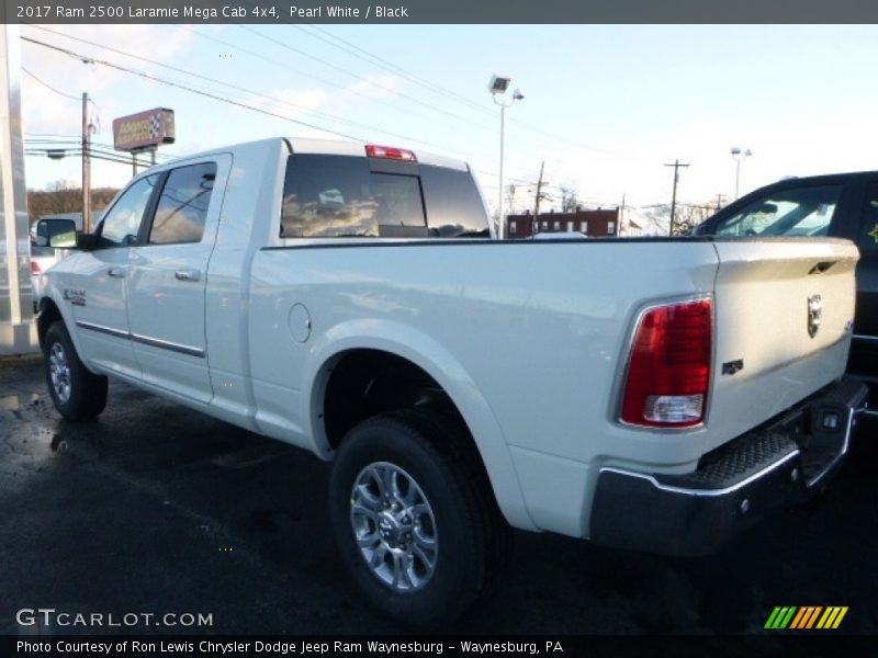 Pearl White / Black 2017 Ram 2500 Laramie Mega Cab 4x4