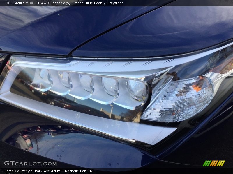 Fathom Blue Pearl / Graystone 2016 Acura MDX SH-AWD Technology