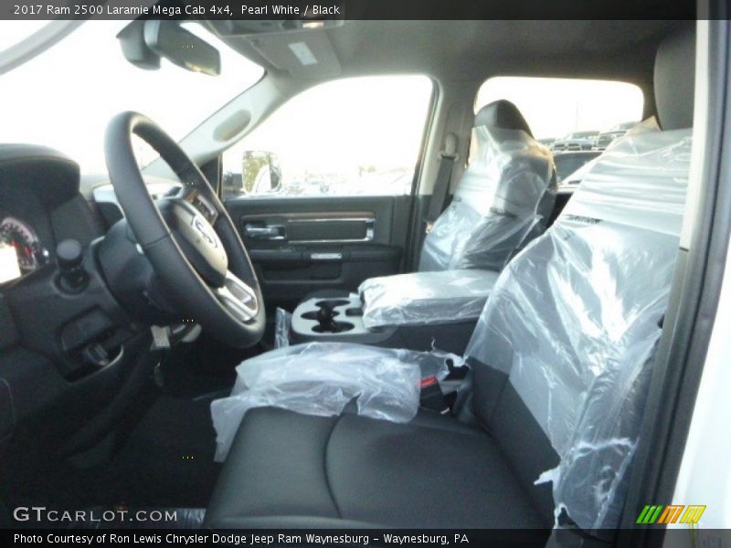 Pearl White / Black 2017 Ram 2500 Laramie Mega Cab 4x4