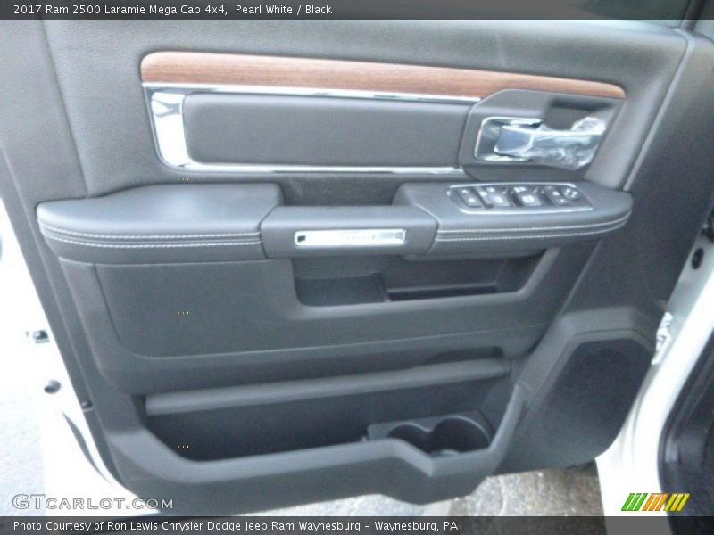 Pearl White / Black 2017 Ram 2500 Laramie Mega Cab 4x4