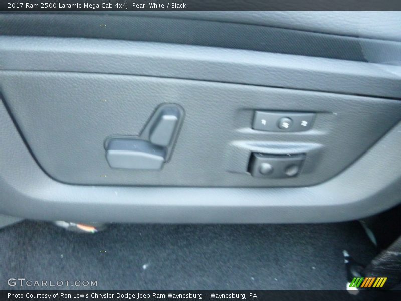 Pearl White / Black 2017 Ram 2500 Laramie Mega Cab 4x4