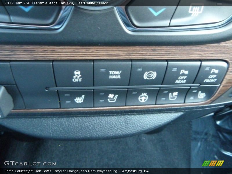 Pearl White / Black 2017 Ram 2500 Laramie Mega Cab 4x4