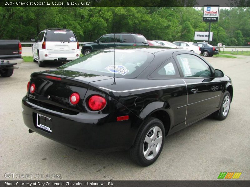 Black / Gray 2007 Chevrolet Cobalt LS Coupe