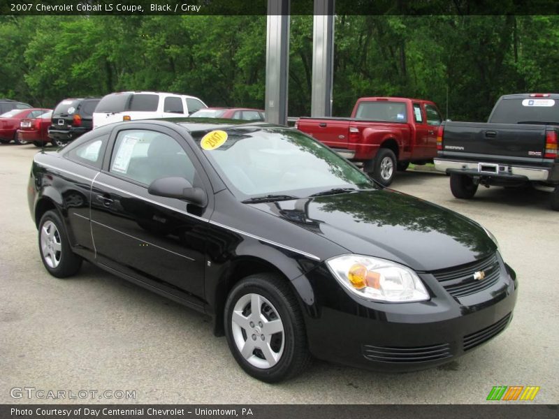 Black / Gray 2007 Chevrolet Cobalt LS Coupe