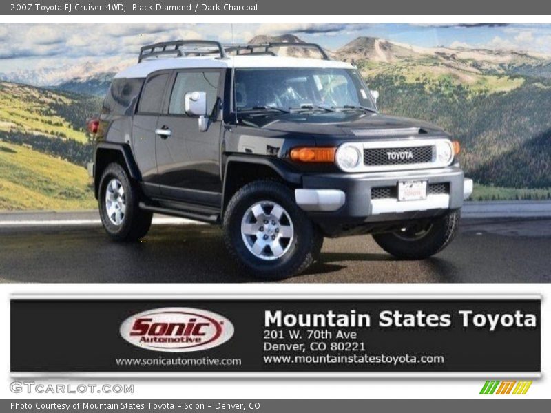 Black Diamond / Dark Charcoal 2007 Toyota FJ Cruiser 4WD