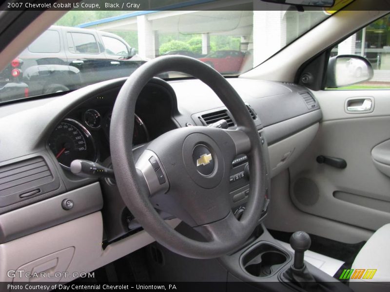 Black / Gray 2007 Chevrolet Cobalt LS Coupe