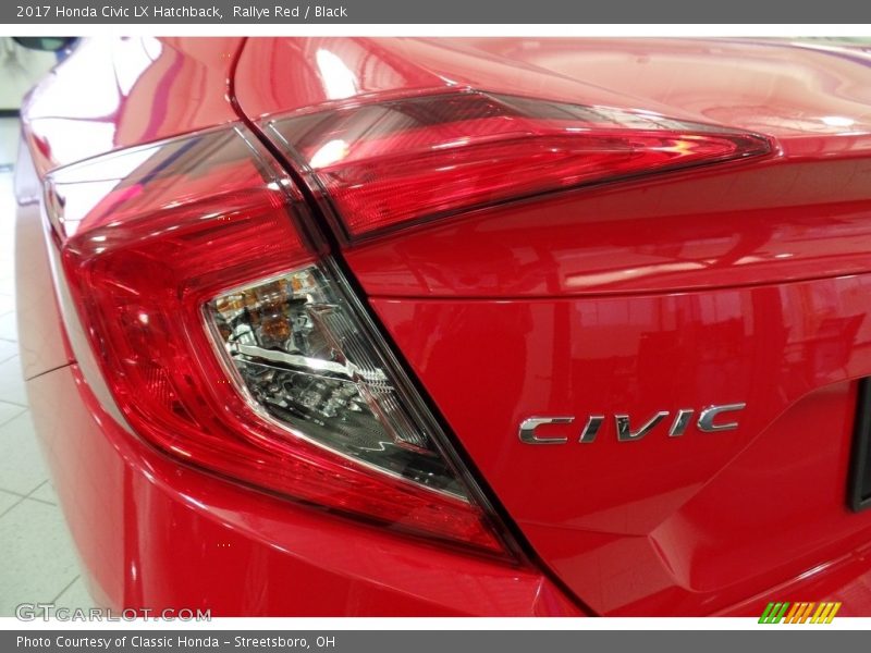 Rallye Red / Black 2017 Honda Civic LX Hatchback