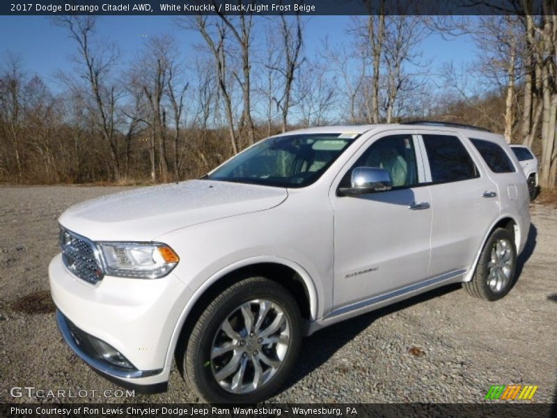 White Knuckle / Black/Light Frost Beige 2017 Dodge Durango Citadel AWD