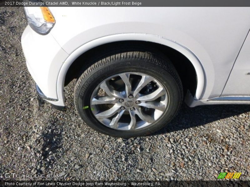 White Knuckle / Black/Light Frost Beige 2017 Dodge Durango Citadel AWD