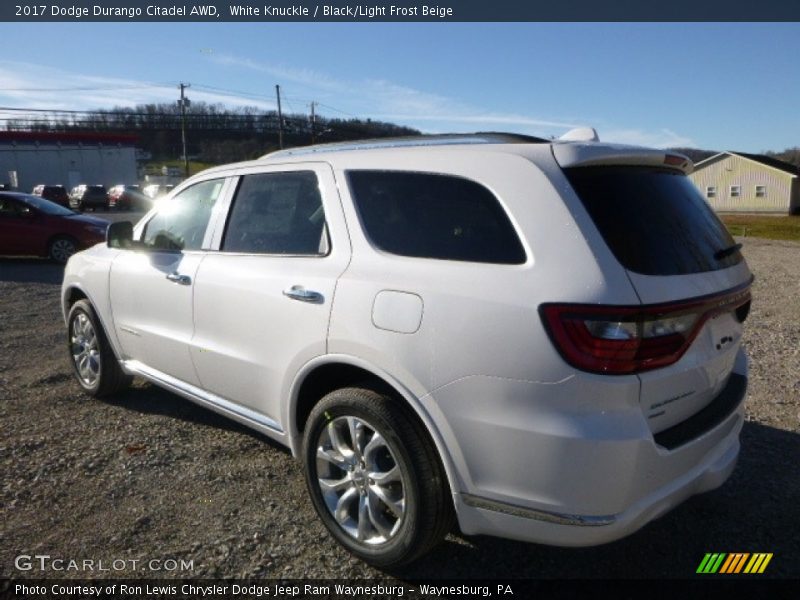 White Knuckle / Black/Light Frost Beige 2017 Dodge Durango Citadel AWD