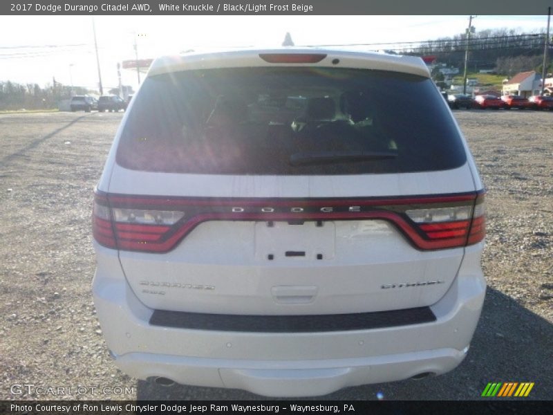 White Knuckle / Black/Light Frost Beige 2017 Dodge Durango Citadel AWD
