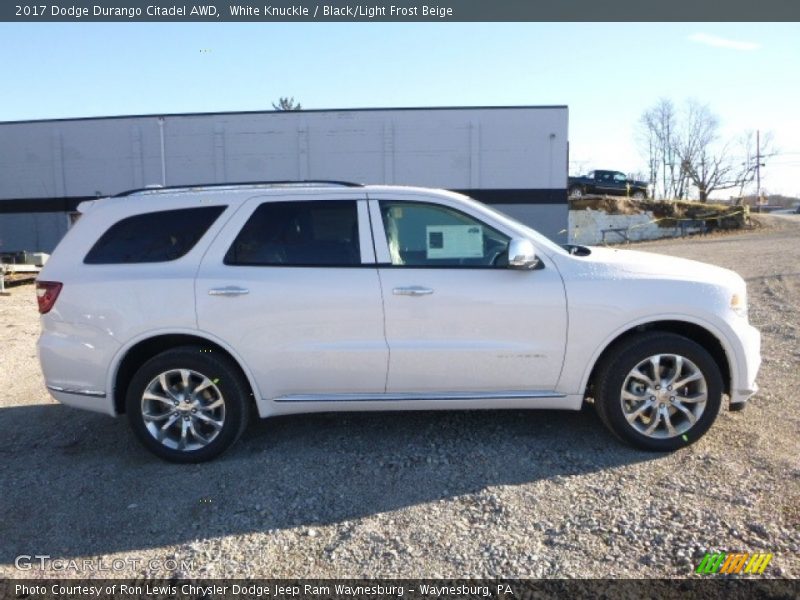 White Knuckle / Black/Light Frost Beige 2017 Dodge Durango Citadel AWD