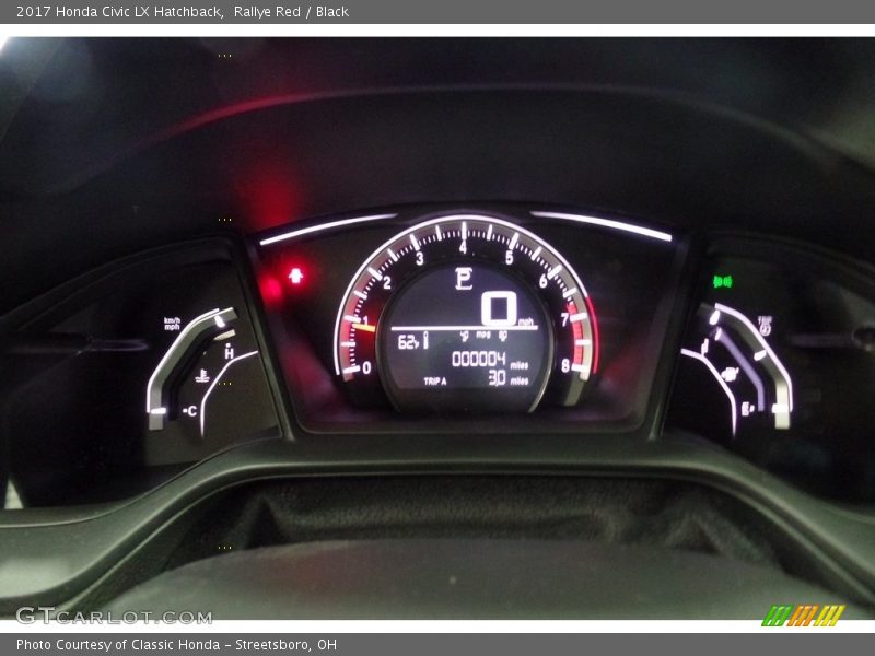 Rallye Red / Black 2017 Honda Civic LX Hatchback